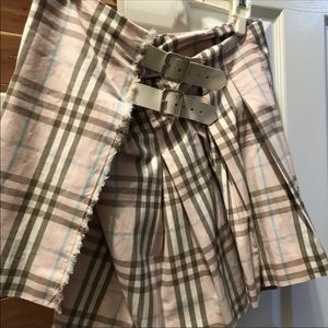 BURBERRY LONDON Pleated Mini Skirt Kilt Nova Check